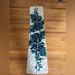 Vintage silk morning glories scarf